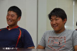 木村健人（写真 左）と沓掛祥和