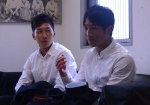 （左）松木選手（右）小谷選手