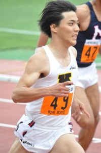 山縣は100m、200m、４×100mRに出場しチームに貢献