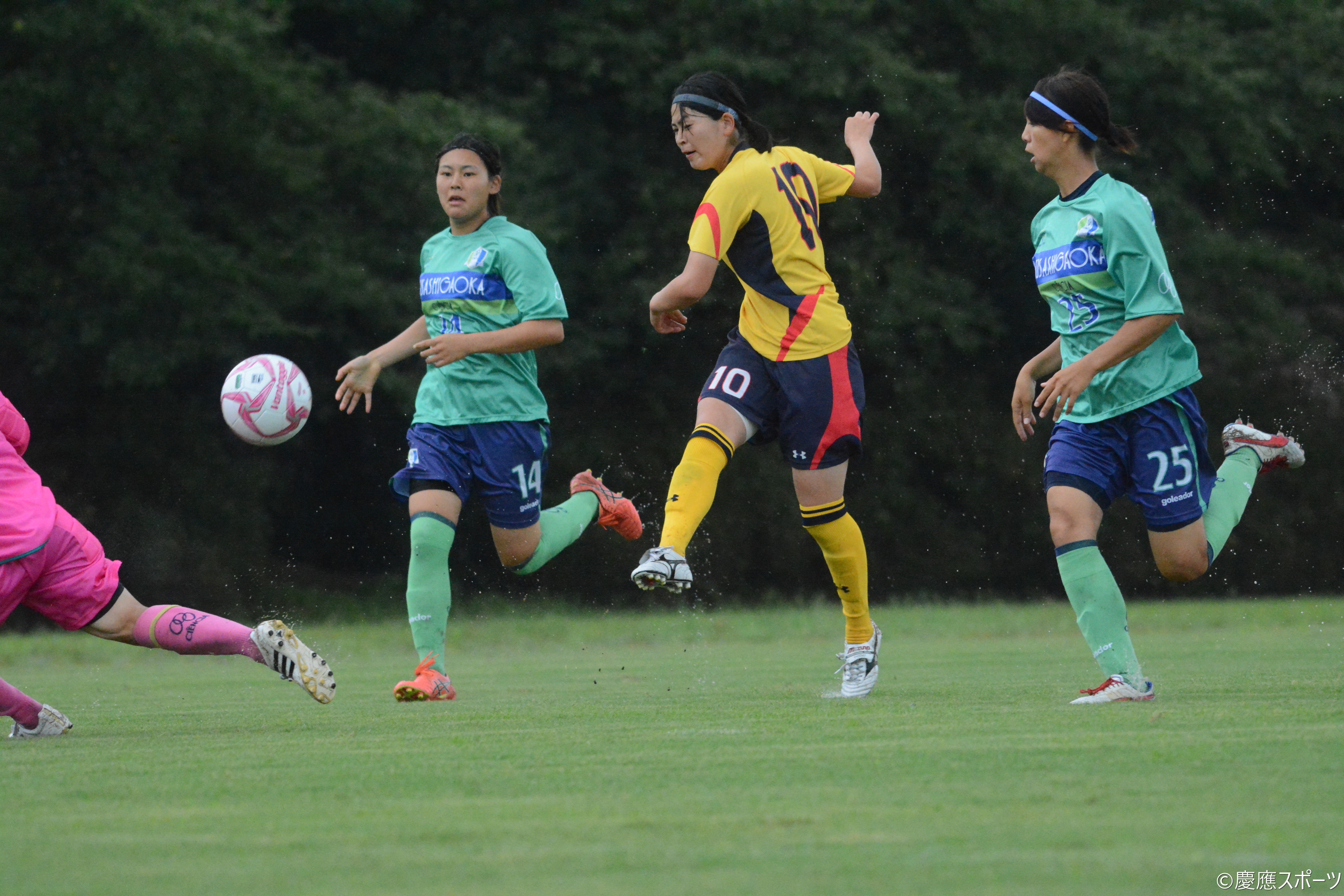 ソッカー女子 大学リーグ第１節 開幕戦は惜敗で黒星発進 武蔵丘短期大学戦 Keio Sports Press